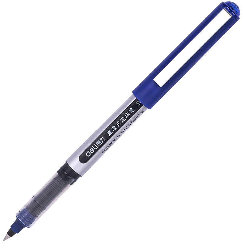 得力(deli) S656 宝珠笔0.5mm 12支/盒 (单位:盒) 蓝