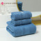 洁丽雅(grace) w0264+w0159鲁道夫抗菌1浴巾+2毛巾加厚纯棉成人柔软吸水毛巾蓝色
