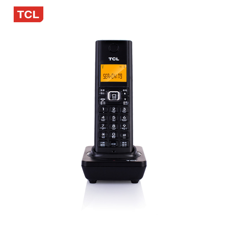 TCL D8电话机无绳电话子母机 商务办公家用 固定无线座机 一拖一