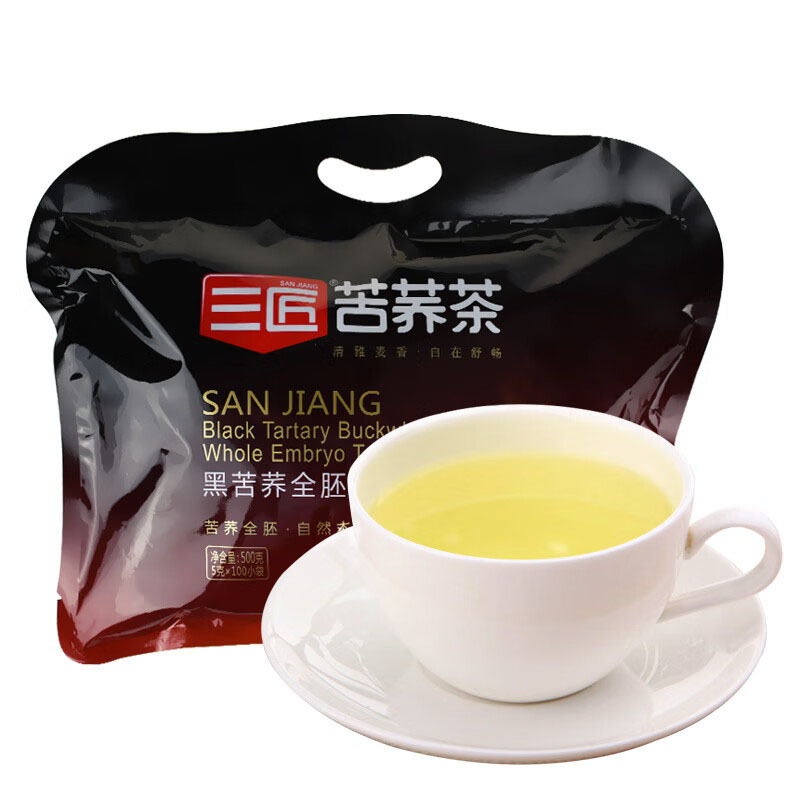 三匠 500g 养生茶全胚芽黑苦荞茶 (袋)