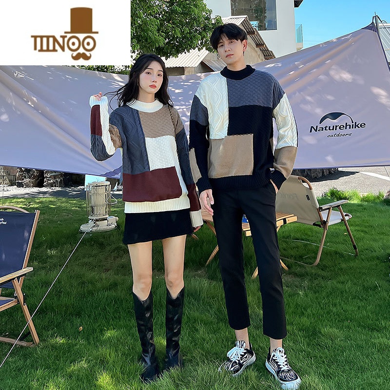 YANXU2023年新款情侣装毛衣针织衫男不一样的气质roora法式潮流高清大图