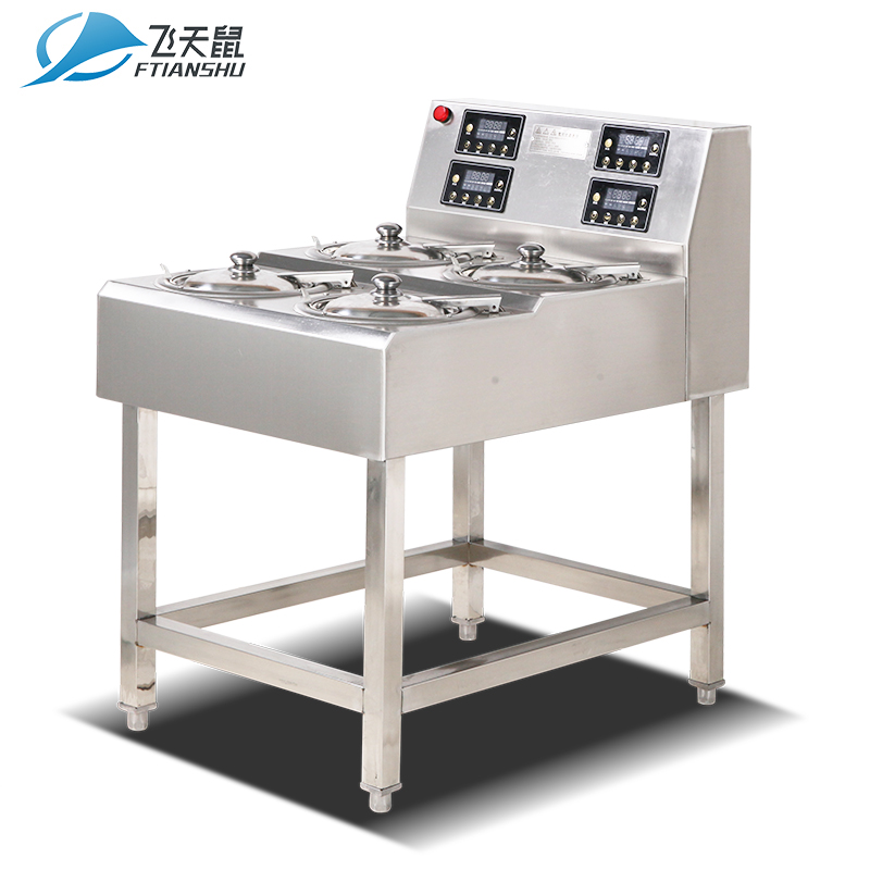 飞天鼠 煲仔饭机4头 商用煲仔饭机器 智能定时煲仔炉 锡纸专用砂锅 单层双排四头
