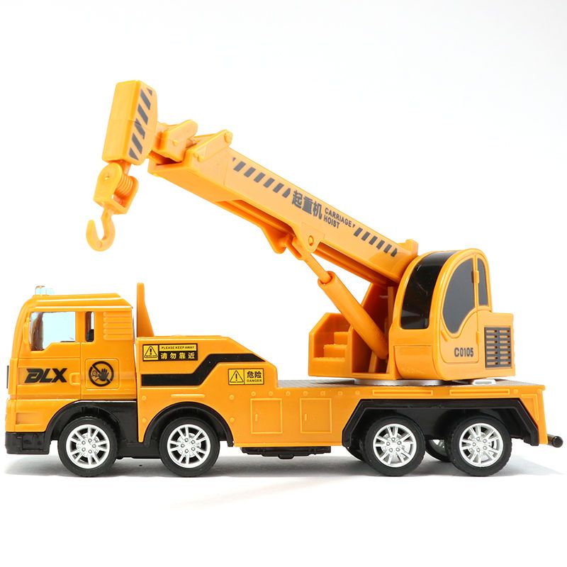 儿童工程车吊车起重机模型玩具车男孩小汽车玩具仿真救援玩具汽车重型