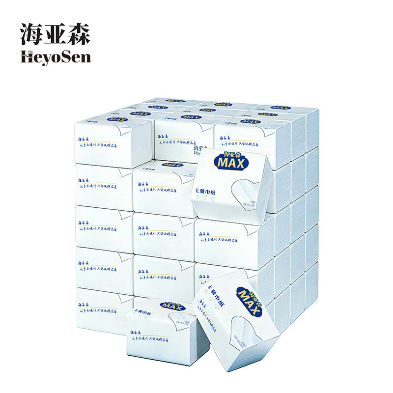 海亚森 M3006 3层 无香型 230*230mm*3层/张 75张/包 1/4折餐巾纸 60.00 包/箱 (计价单