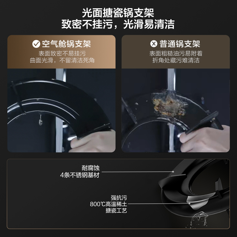 方太燃气灶全新升级嵌入式灶具天然气5.2kW猛火70%热效率定时防干烧可联动 气源可选 [黑色]03-TEK20高清大图