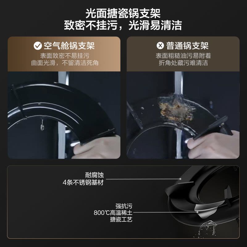 方太燃气灶全新升级嵌入式灶具天然气5.2kW猛火70%热效率定时防干烧可联动 气源可选 [黑色]03-TEK20图片