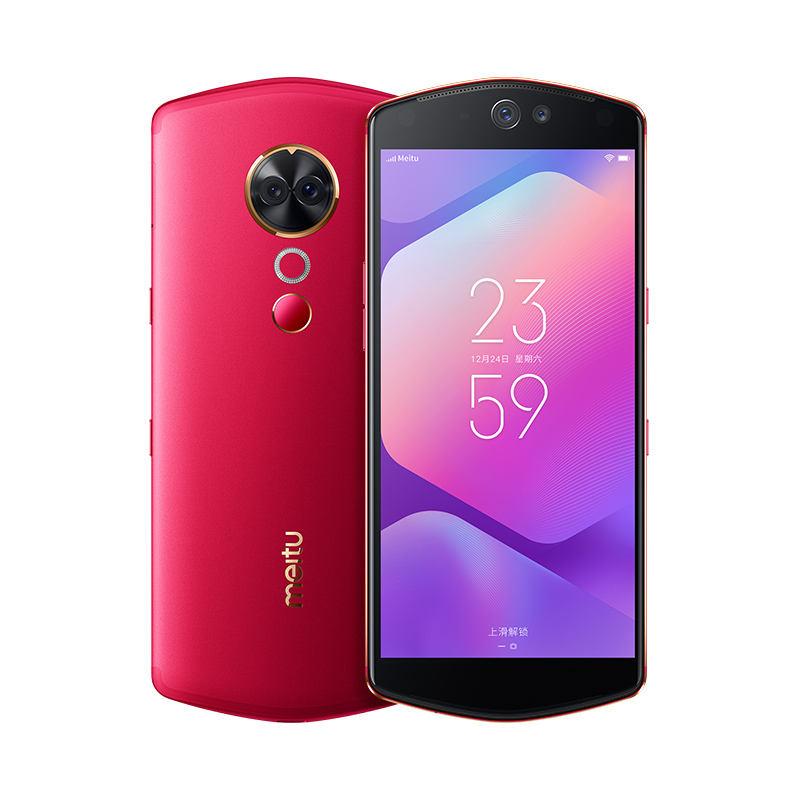 Meitu/美图 美图T9 6GB+128GB 浆果红 移动联通电信4G全网通手机 自拍美颜 女性拍照