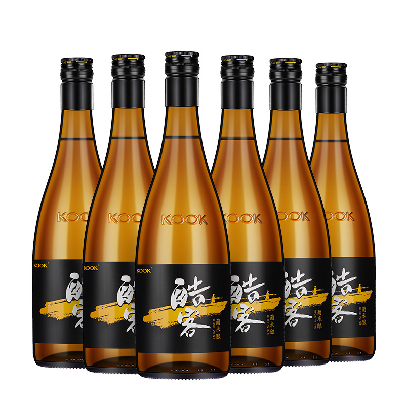 酷客kook葡米酿混酿黄酒微醺黄酒半干型128度750ml6瓶整箱装视频