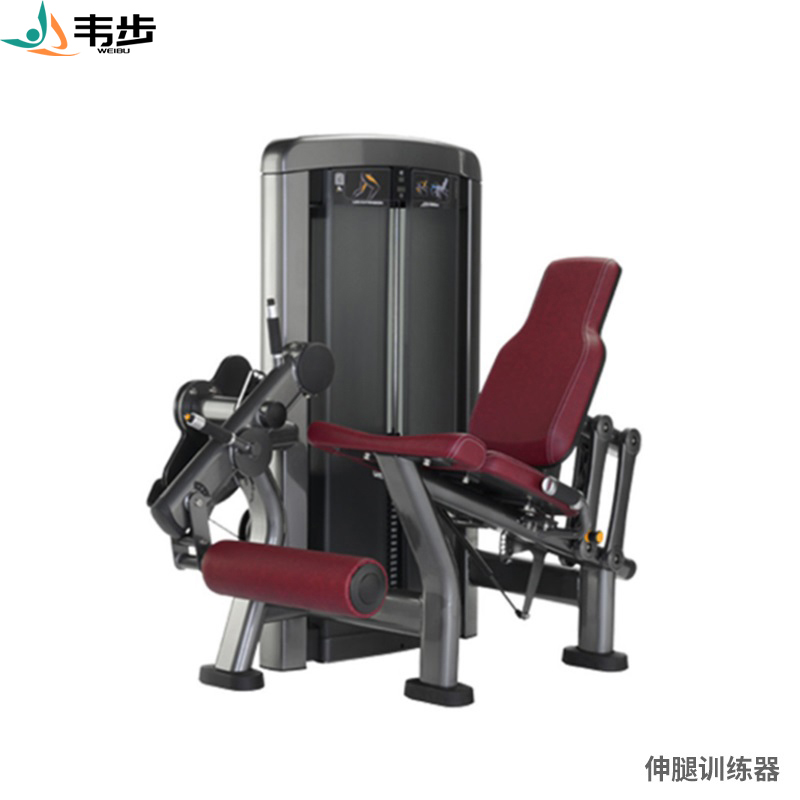 韦步LS511商用坐式腿部伸展踢腿股四头肌肉专项训练局部型力量器械高清大图
