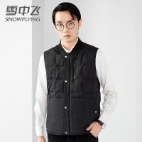 【无货不要上架】雪中飞2020羽绒马甲男新款韩版冬季潮流运动背心保暖外套