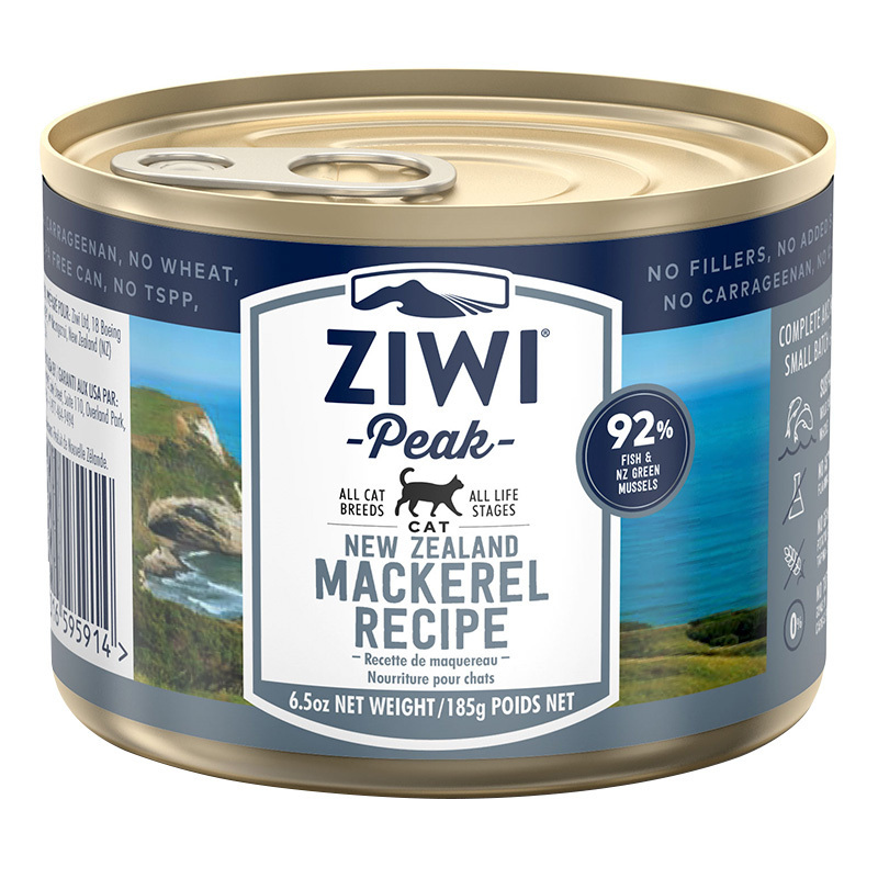 巅峰ZiwiPeak 马鲛鱼配方猫罐头 185g高含肉量宠物罐头猫湿粮宠物零食