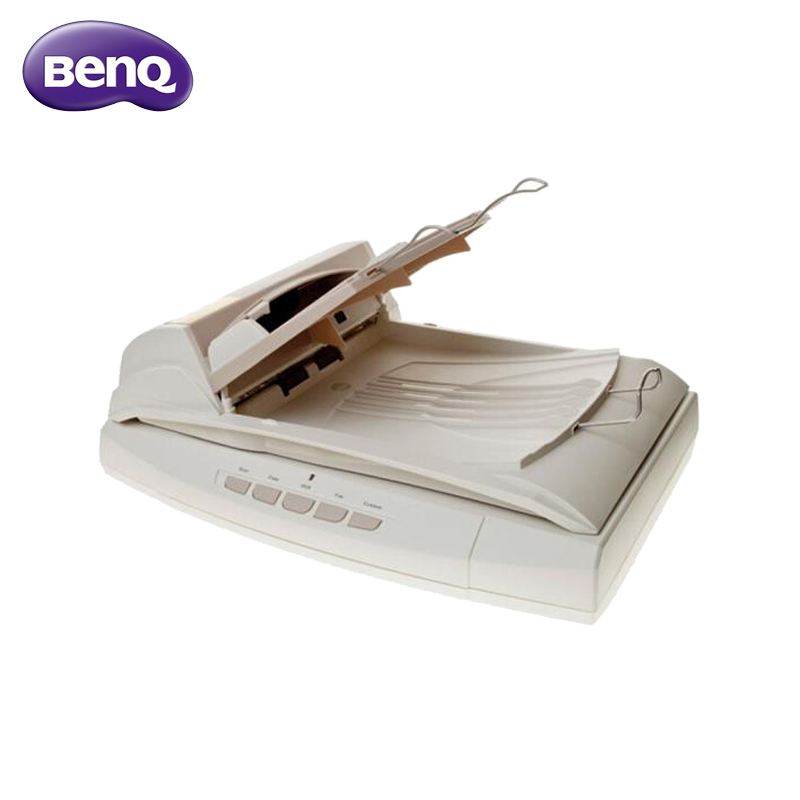 明基(BenQ)F800 PLUS平板及馈纸式扫描仪 A4彩色单面高速批量 每分钟20张 高清CCD