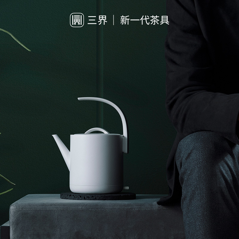 [苏宁自营]三界茶具 D1-Q电热水壶烧水壶家用 煮茶壶随手泡茶专用 不锈钢煮茶壶 750ml