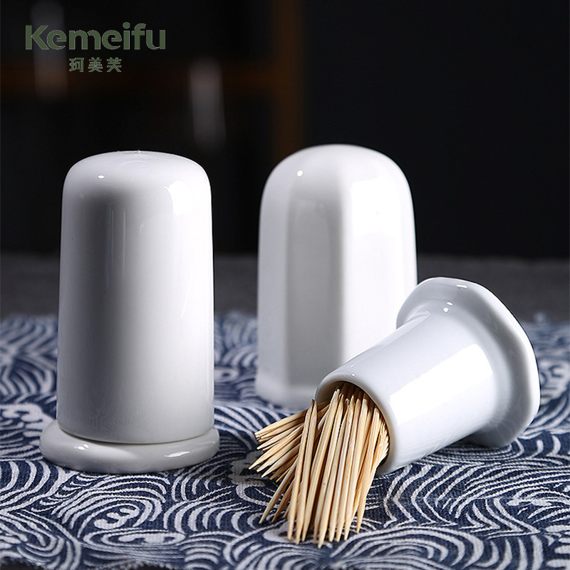 珂美芙 圆形牙签盅 圆形带盖 个高清大图