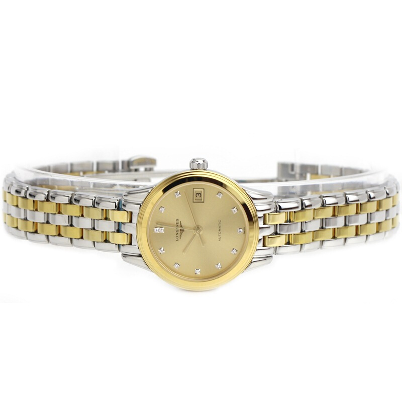 浪琴(Longines)瑞士品牌 军旗系列 机械情侣女表 L4.274.3.37.7