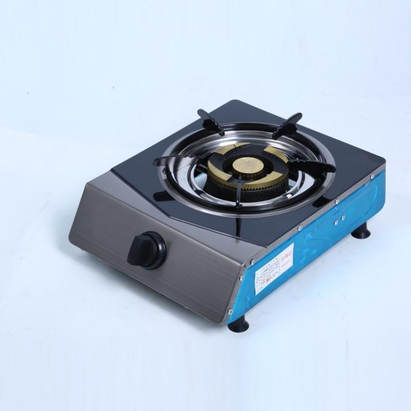 [新品]单头节能燃气灶旋火彩钢液化气煤气灶家用台式猛火燃气灶