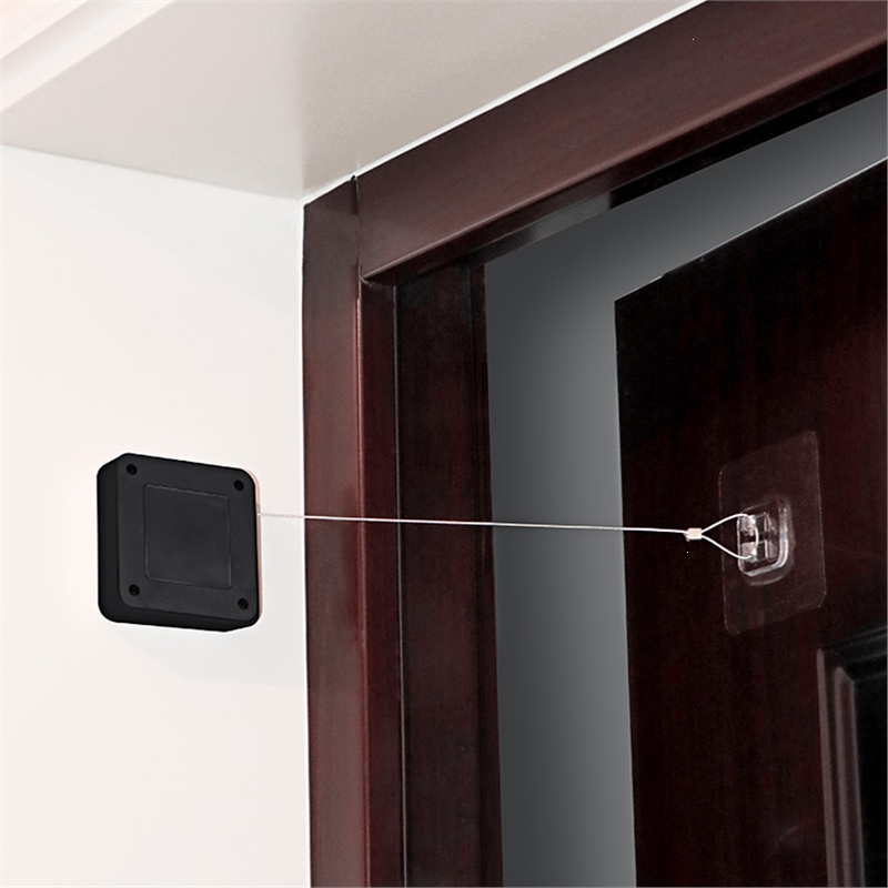 闭门器自动关门器理线家免打孔家用简易缓冲关门拉绳闭合推拉门