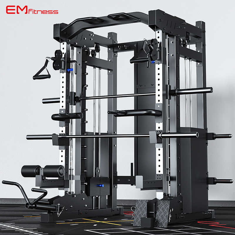 亿迈多功能史密斯机 商用飞鸟龙门架卧推深蹲架 室内综合健身器材-EM993A史密斯单机