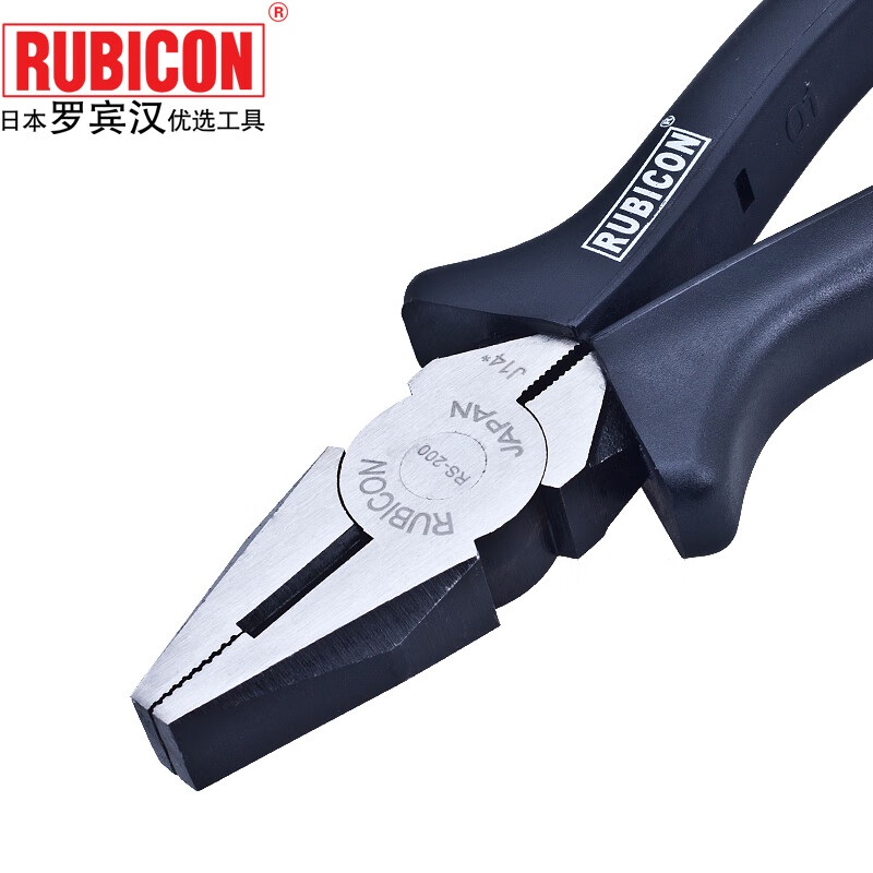 罗宾汉(RUBICON)电工平咀钳RS-200老虎钳平嘴钢丝钳8寸200mm高清大图