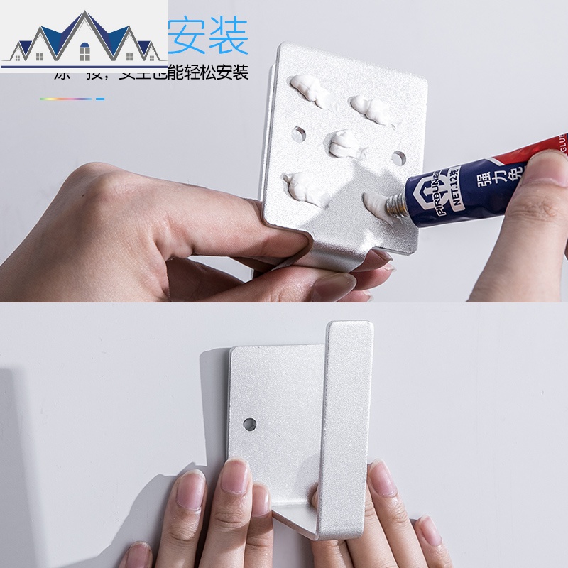 免打孔锅盖架厨房置物架壁挂收纳置物架带接水盘可拆卸砧板架 三维工匠高清大图