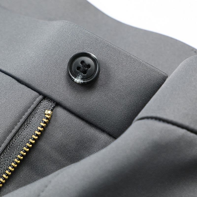 恒源祥2024秋季新款商务休闲裤男中年爸爸高腰弹力直筒西装长裤子图片