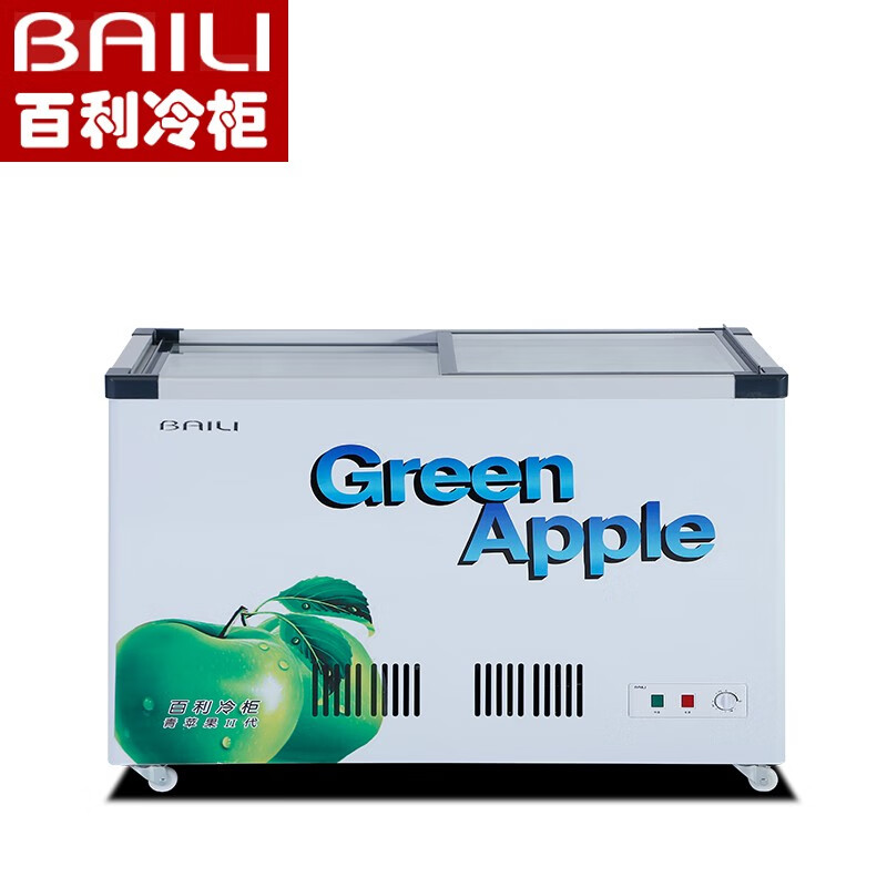 百利(BAILI)WCD-278商用双温展示柜雪糕冰柜卧式冷冻冷藏柜转换冷柜大容量保鲜柜啤酒饮料展示柜玻璃门急冻柜高清大图
