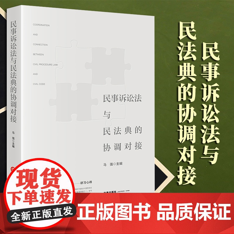 2023新书 民事诉讼法与民法典的协调对接 马强主编 法律出版社