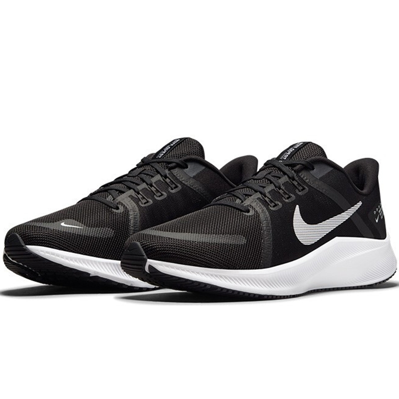 Nike/耐克 Quest 4 黑白色男女减震透气专业运动跑步鞋DA1105-006