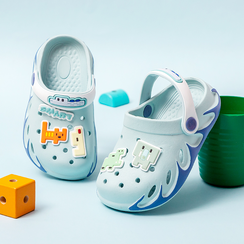 幸福玛丽cheerfulmario儿童凉拖鞋夏1岁2男宝宝防滑防撞室内洞洞鞋