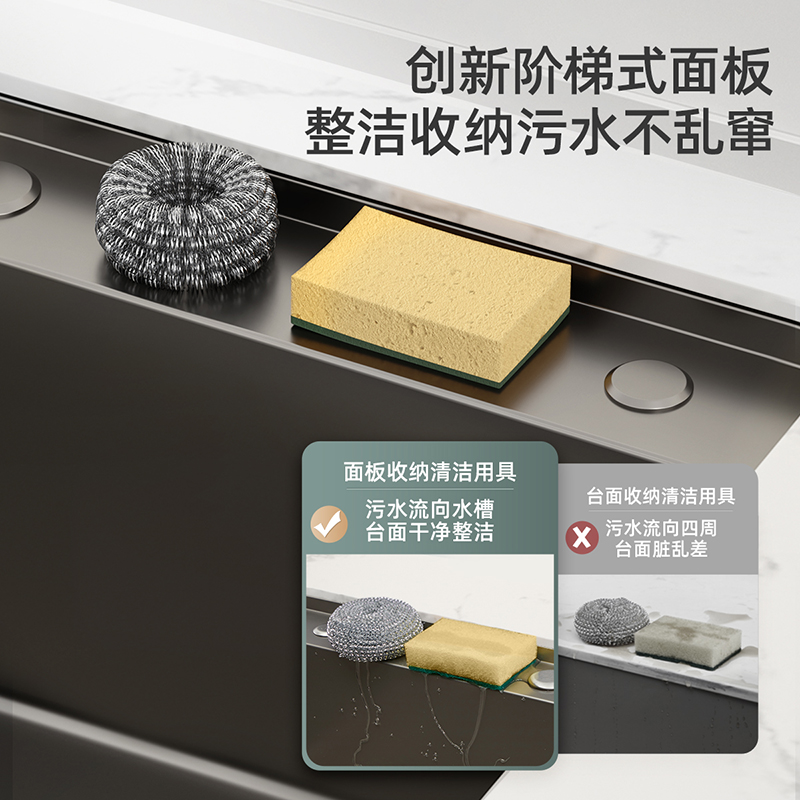 箭牌水槽 轨道槽 大单盆水槽单槽洗碗淘菜盆高清大图