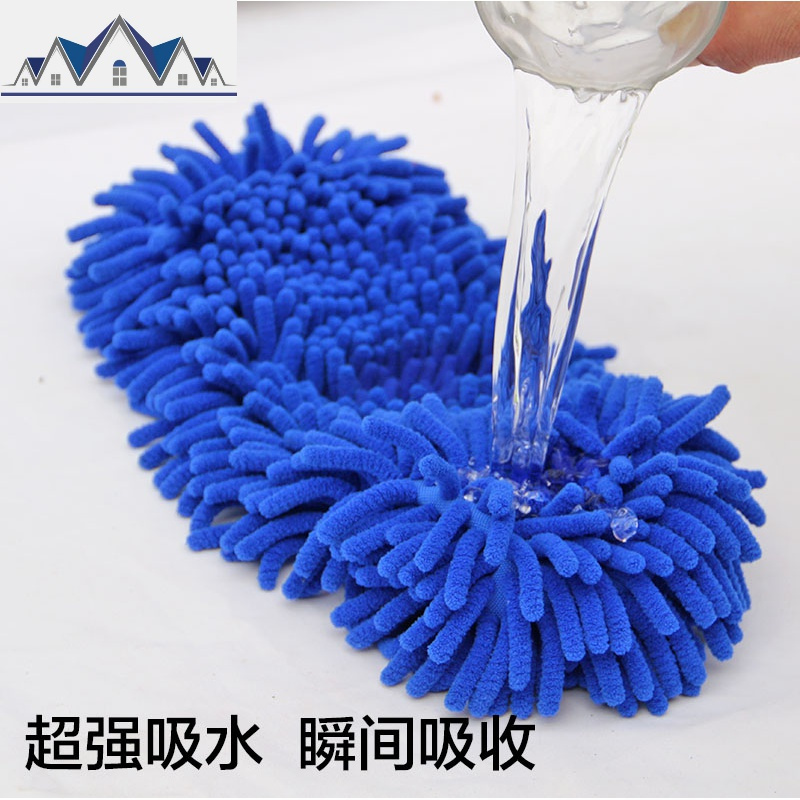 雪尼尔毛毛加大平板拖把家用懒人干湿两用木地板瓷砖拖地墩布 三维工匠