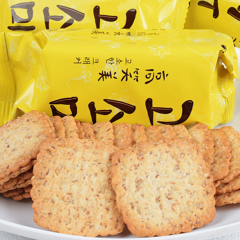 韩国进口 好丽友高笑美饼干160g 进口休闲零食