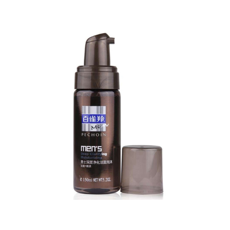 百雀羚(PECHOIN)男士深层净化洁面泡沫150ml(深层清洁 控油保湿 洁面乳 护肤 男士 各种肤质)高清大图