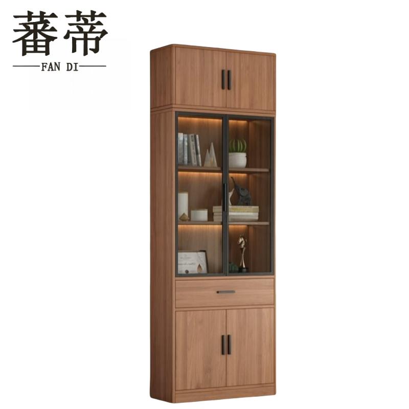 蕃蒂文件柜二门含顶柜台高清大图