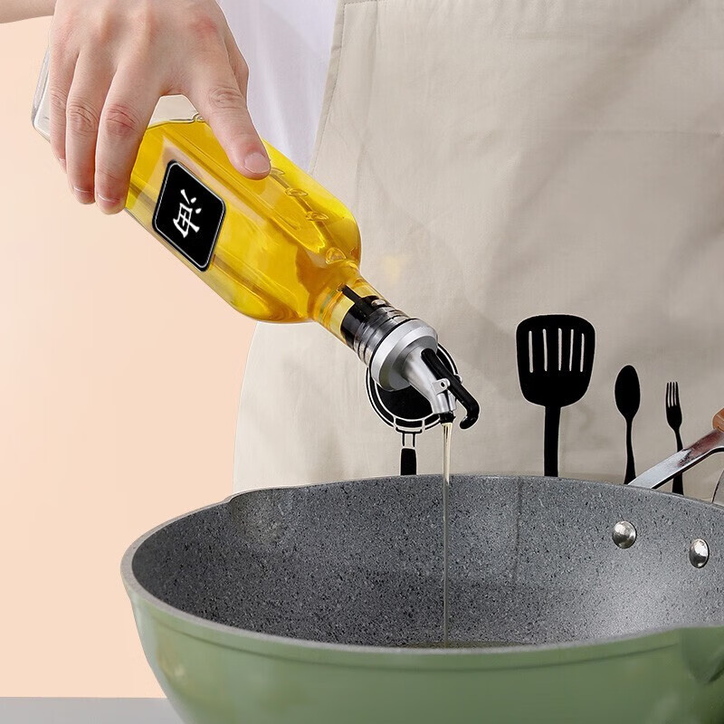 玻璃油壶食用油调料器皿防漏醋瓶酱油瓶调味瓶家用厨房油瓶套装 玻璃油壶四件套高清大图