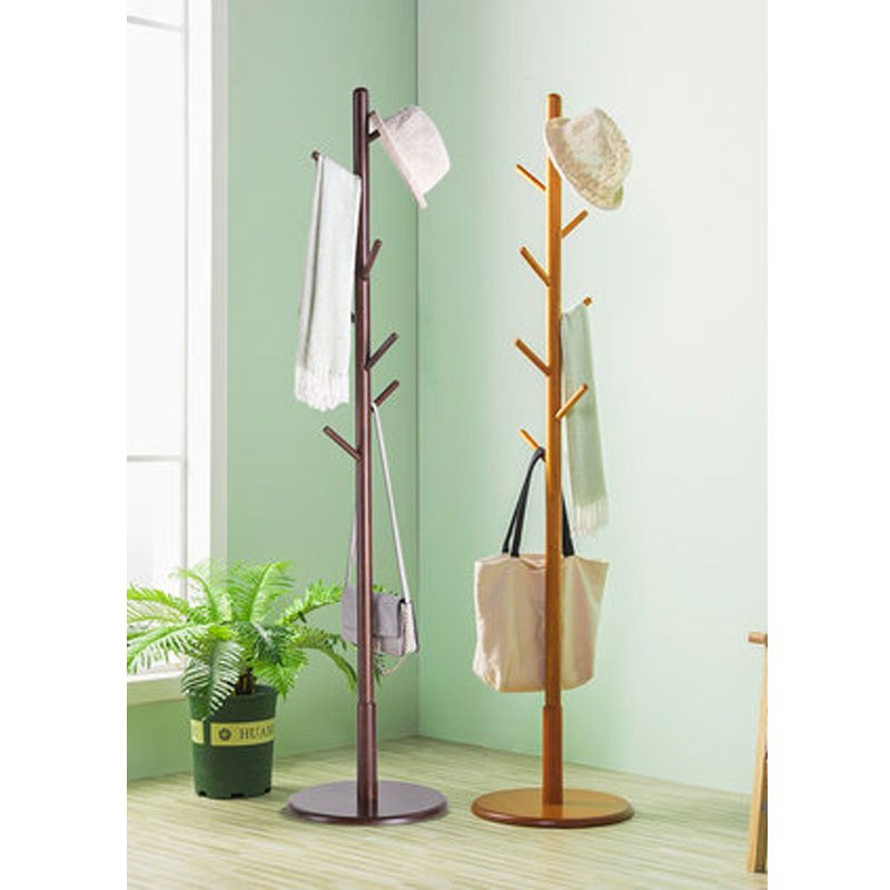 衣帽架实木衣架落地卧室置物架简约家用简易现代衣架子挂衣架服装店