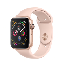 [专注运动与健康]苹果Apple Watch Series 4 智能手表GPS款 金色铝金属表壳搭配浅粉红色运动型表带 40mm MU682ZP/A