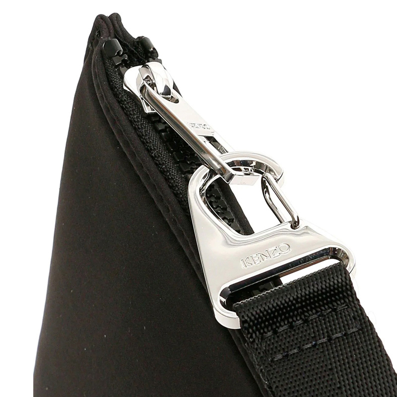 【直营】Kenzo 高田贤三 男士黑色虎头图案手拿包 FA55PM302F22-99高清大图