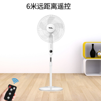 TCL电风扇16寸家用白色7.5H定时落地扇 远距遥控 三种分类风扇 遥控款20ERD