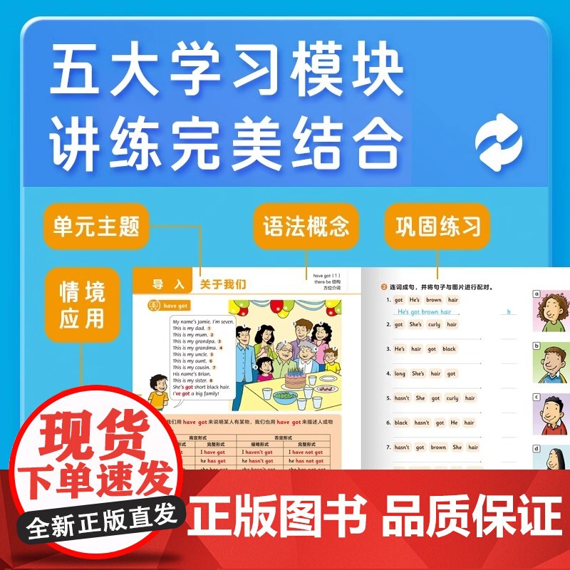 和语法做朋友6册牛津英语语法青少年中小学生语法基础入门阅读听说读写沟通逻辑能力规则讲解析精炼知识提升词汇量Grammar高清大图