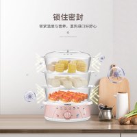 纳丽雅(Naliya)9688-2B电蒸锅三层大容量多功能自动断电定时家用蒸锅