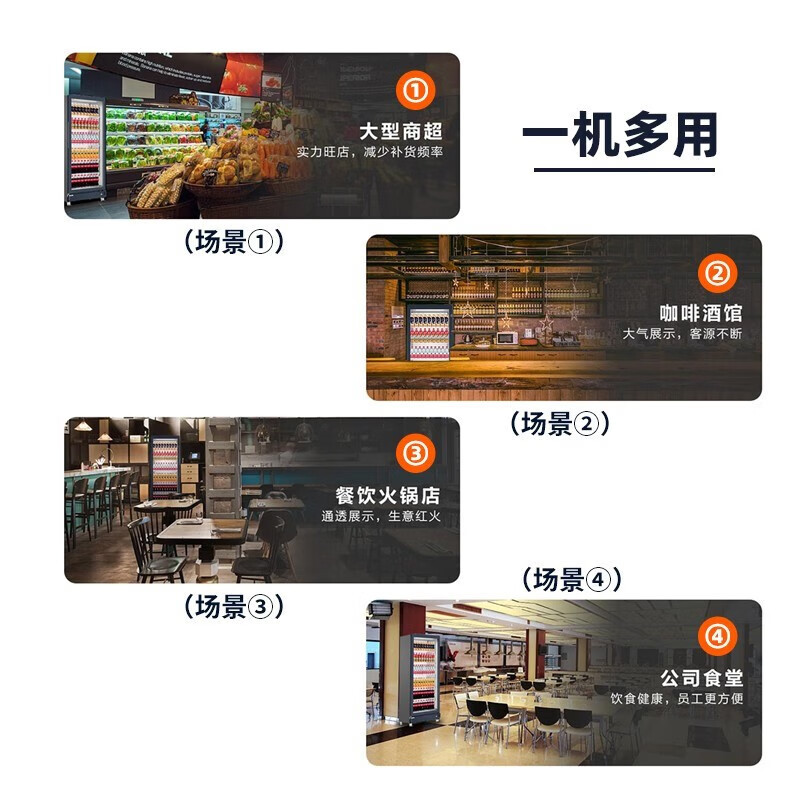 海尔展示柜冷藏保鲜柜饮料柜透明玻璃门水果展示柜商用 超市便利店冷饮啤酒冷藏柜 上新 550升 风冷无霜 SC-550高清大图