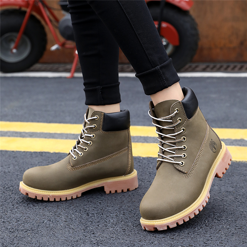 纽巴伦男款高帮工装马丁靴女新品百搭舒适英伦风女靴子秋冬季款式内里