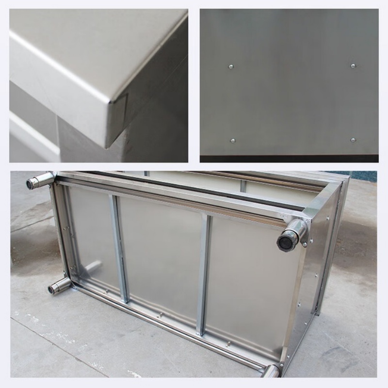 铭思达不锈钢双通操作台高清大图