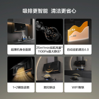 方太CXW-258-01-P1A.i抽吸变频烟灶套装家用厨房25立方巡航风量烟灶联动油烟机集成烹饪中心