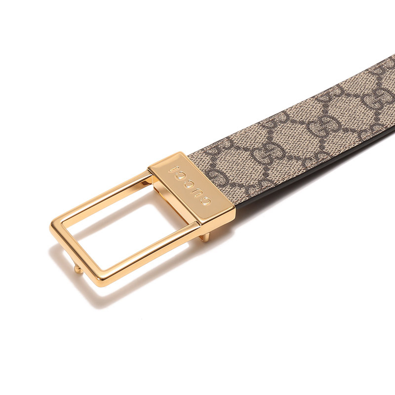 gucci古驰男士女士双g老花不可裁剪腰带722370kgd0h