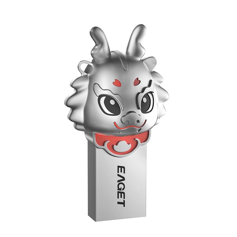 忆捷(Eaget)USB3.2 U盘 U95-32G 2024生肖兴龙U盘 高速全金属防水防震 办公礼物U盘