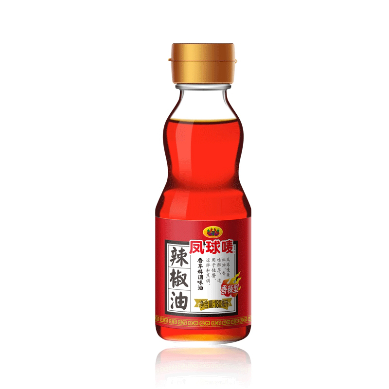 凤球唛辣椒油180ml*2瓶 香辣型调味油汁汤底麻辣火锅佐料凉拌烹饪 2瓶装