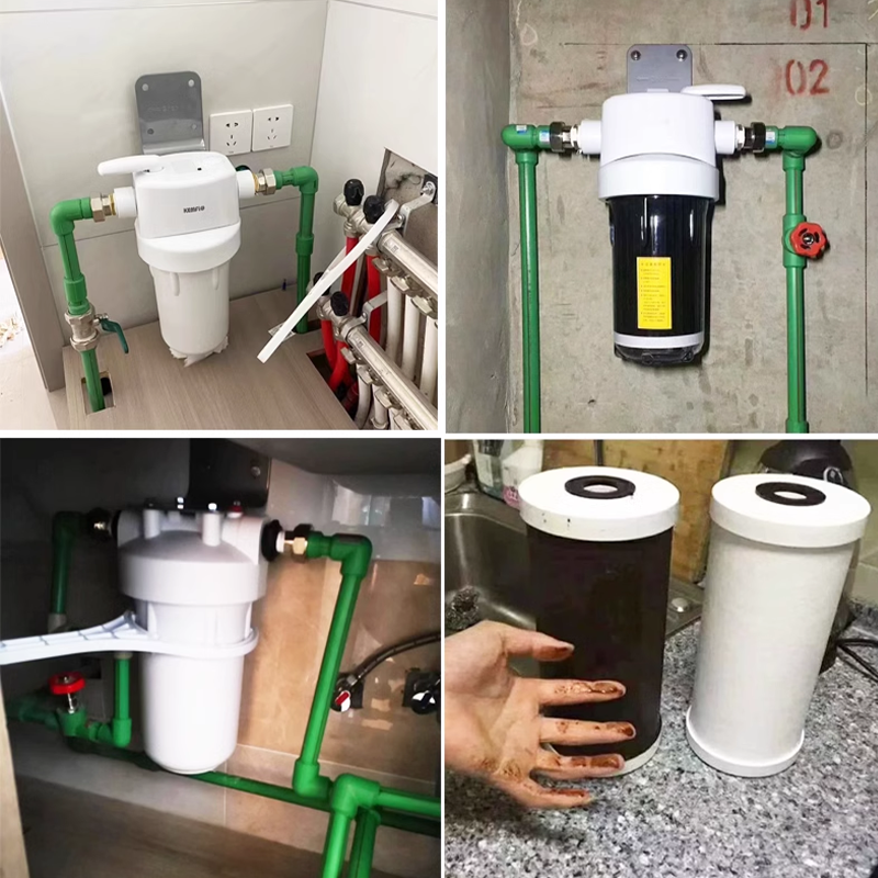 溢泰康富乐KEMFLO净水器 通用型大胖瓶前置过滤器10寸PP棉活性炭复合滤芯支高清大图