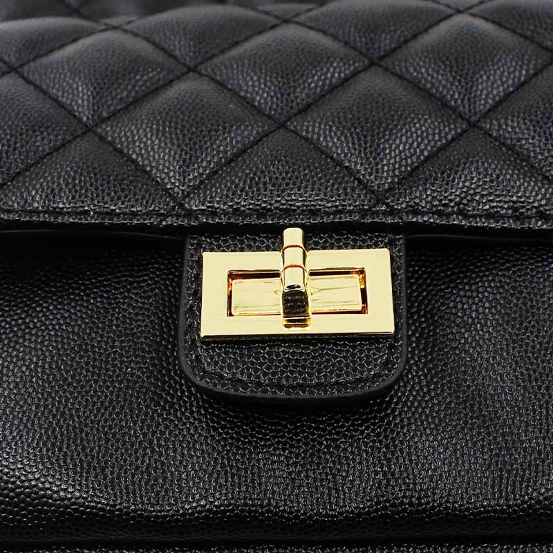 caldicekris时尚高端菱格链条女双肩包ckb1004